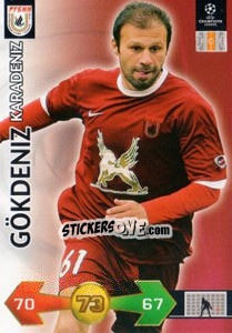 Sticker Gokdeniz Karadeniz - UEFA Champions League 2009-2010. Super Strikes n. 291 - Panini