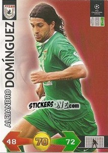 Sticker Alejandro Dominguez - UEFA Champions League 2009-2010. Super Strikes - Panini