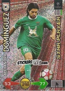 Sticker Alejandro Dominguez - UEFA Champions League 2009-2010. Super Strikes - Panini