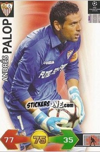Figurina Palop Andres - UEFA Champions League 2009-2010. Super Strikes - Panini