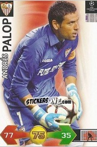 Sticker Palop Andres - UEFA Champions League 2009-2010. Super Strikes n. 297 - Panini