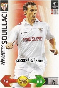 Figurina Squillaci Sebastien - UEFA Champions League 2009-2010. Super Strikes - Panini
