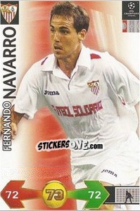 Cromo Navarro Fernando - UEFA Champions League 2009-2010. Super Strikes - Panini