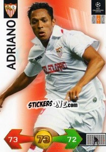 Sticker Adriano Correia - UEFA Champions League 2009-2010. Super Strikes n. 302 - Panini