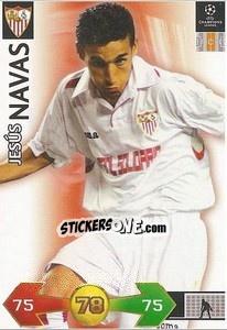 Sticker Navas Jesus - UEFA Champions League 2009-2010. Super Strikes - Panini