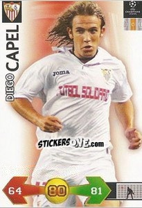 Figurina Capel Diego - UEFA Champions League 2009-2010. Super Strikes - Panini