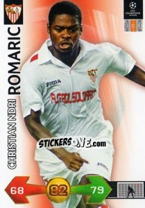 Cromo Romaric Christian Ndri - UEFA Champions League 2009-2010. Super Strikes - Panini