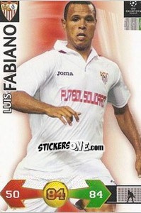 Sticker Fabiano Luis - UEFA Champions League 2009-2010. Super Strikes - Panini