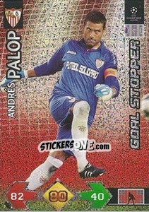 Sticker Palop Andres - UEFA Champions League 2009-2010. Super Strikes - Panini