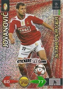Sticker Jovanovic Milan - UEFA Champions League 2009-2010. Super Strikes - Panini