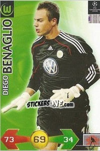 Sticker Diego Benaglio - UEFA Champions League 2009-2010. Super Strikes n. 335 - Panini
