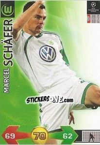 Sticker Marcel Schafer - UEFA Champions League 2009-2010. Super Strikes n. 336 - Panini