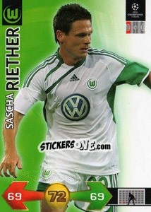 Sticker Sascha Riether - UEFA Champions League 2009-2010. Super Strikes - Panini