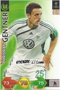Sticker Christian Gentner - UEFA Champions League 2009-2010. Super Strikes - Panini