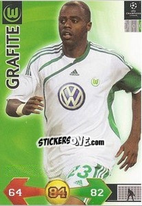 Sticker Grafite - UEFA Champions League 2009-2010. Super Strikes n. 345 - Panini