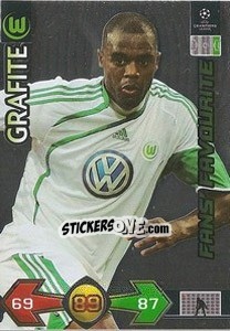 Sticker Grafite - UEFA Champions League 2009-2010. Super Strikes n. 348 - Panini