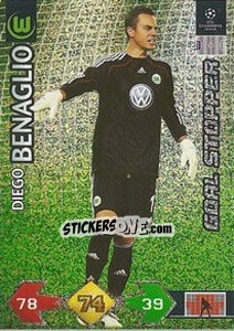 Figurina Diego Benaglio - UEFA Champions League 2009-2010. Super Strikes - Panini
