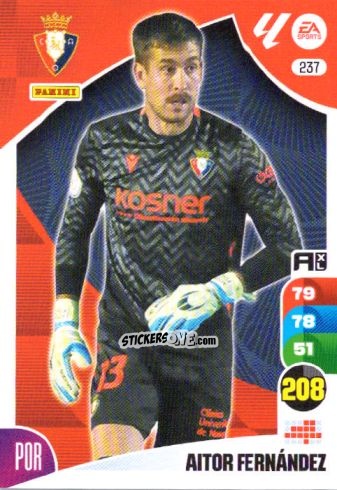 Sticker Aitor Fernández - LaLiga 2024-2025. Adrenalyn XL
 n. 237 - Panini