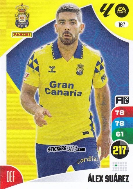 Sticker Álex Suárez - LaLiga 2024-2025. Adrenalyn XL
 n. 167 - Panini