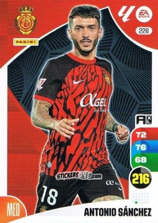 Sticker Antonio Sánchez - LaLiga 2024-2025. Adrenalyn XL
 n. 226 - Panini