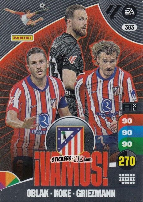 Sticker Atlético De Madrid - LaLiga 2024-2025. Adrenalyn XL
 n. 363 - Panini