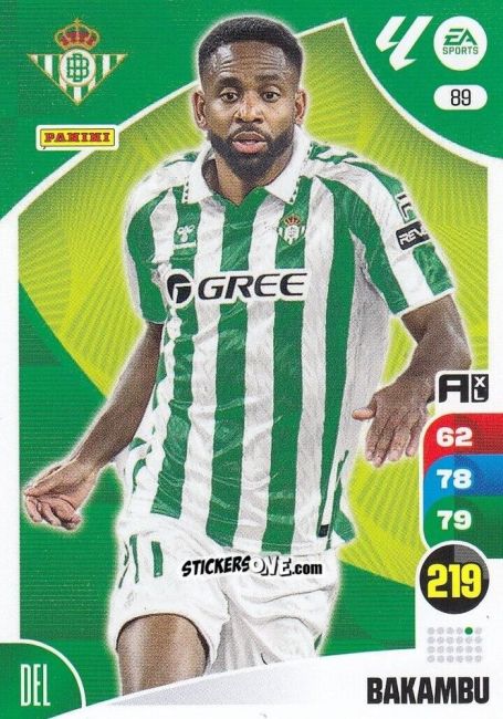 Cromo Bakambu - LaLiga 2024-2025. Adrenalyn XL
 n. 89 - Panini