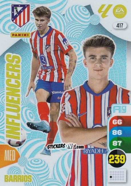 Sticker Barios - LaLiga 2024-2025. Adrenalyn XL
 n. 417 - Panini