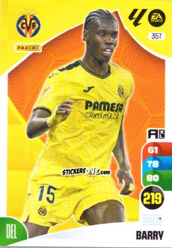 Sticker Bary - LaLiga 2024-2025. Adrenalyn XL
 n. 357 - Panini