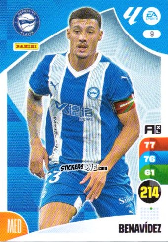 Sticker Benavídez - LaLiga 2024-2025. Adrenalyn XL
 n. 9 - Panini