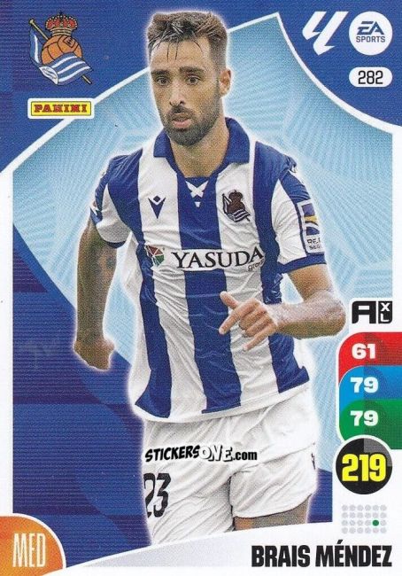 Sticker Brais Méndez - LaLiga 2024-2025. Adrenalyn XL
 n. 282 - Panini