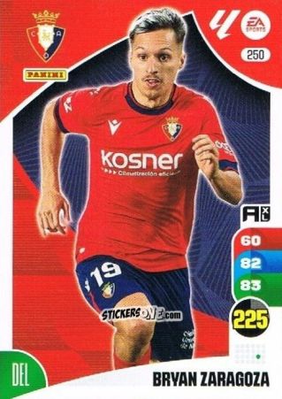 Sticker Bryan Zaragoza - LaLiga 2024-2025. Adrenalyn XL
 n. 250 - Panini