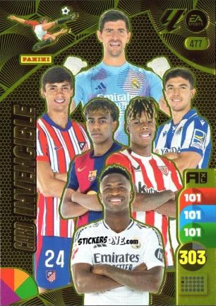 Sticker Card Invencibie - LaLiga 2024-2025. Adrenalyn XL
 n. 477 - Panini