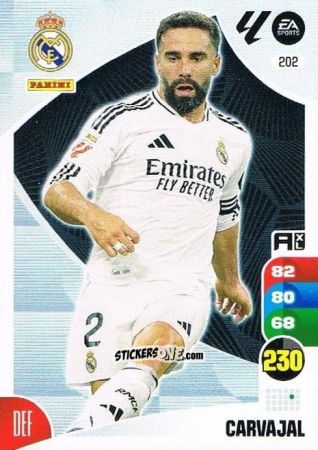 Cromo Carvajal - LaLiga 2024-2025. Adrenalyn XL
 n. 202 - Panini