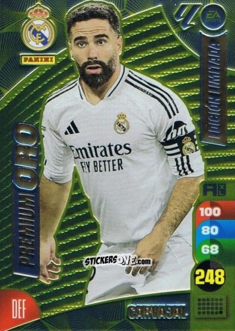 Cromo Carvajal - LaLiga 2024-2025. Adrenalyn XL
 n. LE10 - Panini
