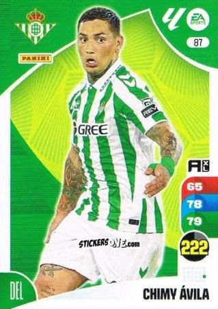 Sticker Chimy Ávila - LaLiga 2024-2025. Adrenalyn XL
 n. 87 - Panini