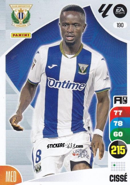 Figurina Cissé - LaLiga 2024-2025. Adrenalyn XL
 n. 190 - Panini