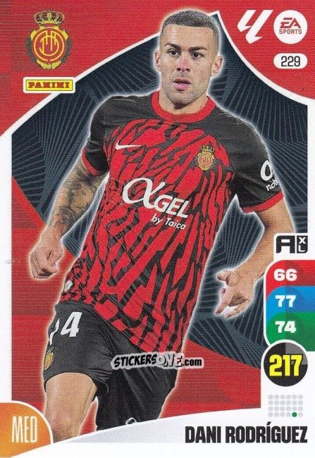 Sticker Dani Rodríguez - LaLiga 2024-2025. Adrenalyn XL
 n. 229 - Panini