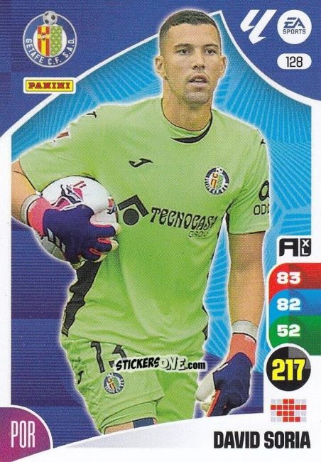 Sticker David Soria - LaLiga 2024-2025. Adrenalyn XL
 n. 128 - Panini