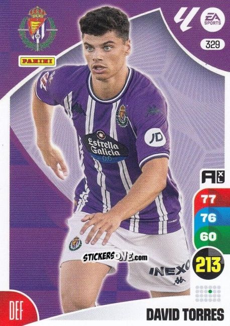 Sticker David Torres - LaLiga 2024-2025. Adrenalyn XL
 n. 329 - Panini