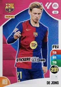 Sticker De Jong - LaLiga 2024-2025. Adrenalyn XL
 n. 64 - Panini