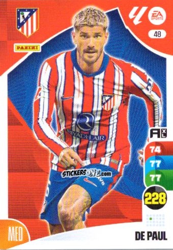 Sticker De Paul - LaLiga 2024-2025. Adrenalyn XL
 n. 48 - Panini
