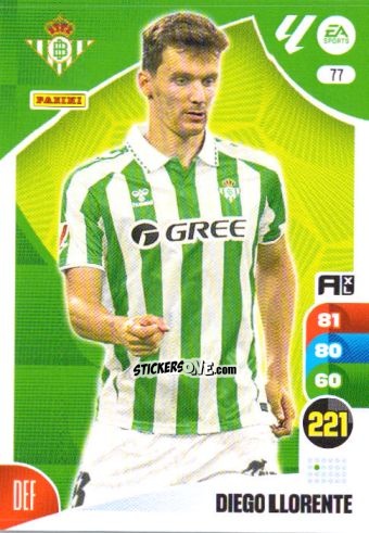 Sticker Diego Llorente - LaLiga 2024-2025. Adrenalyn XL
 n. 77 - Panini