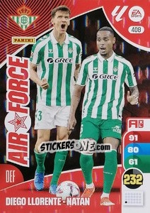 Sticker Diego Llorente / Natan - LaLiga 2024-2025. Adrenalyn XL
 n. 408 - Panini