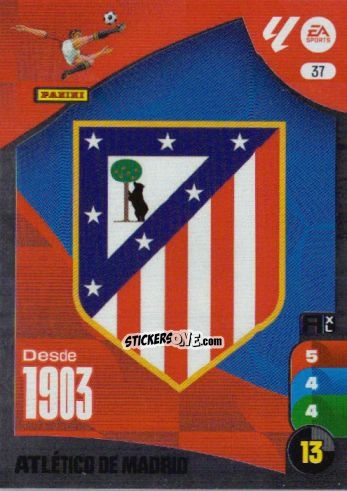 Sticker Escudo ATM - LaLiga 2024-2025. Adrenalyn XL
 n. 37 - Panini