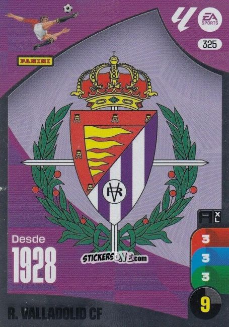 Cromo Escudo VLL - LaLiga 2024-2025. Adrenalyn XL
 n. 325 - Panini