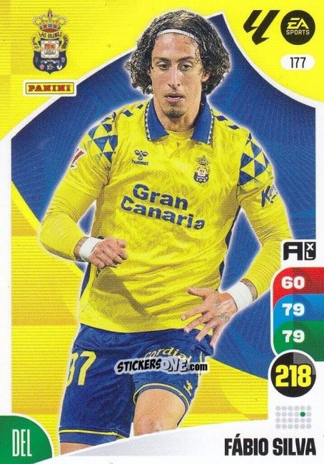 Sticker Fábio Silva - LaLiga 2024-2025. Adrenalyn XL
 n. 177 - Panini
