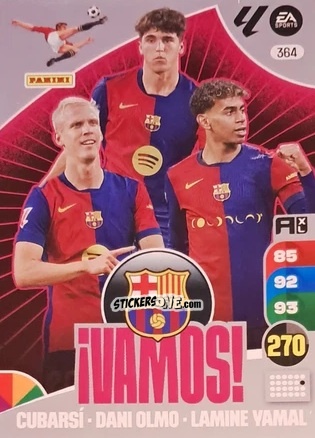 Sticker Dani Olmo / Pau Cubarsì / Lamine Yamal - LaLiga 2024-2025. Adrenalyn XL
 n. 364 - Panini