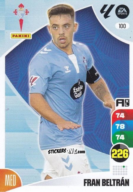 Sticker Fran Beltrán - LaLiga 2024-2025. Adrenalyn XL
 n. 100 - Panini