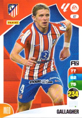 Sticker Gallagher - LaLiga 2024-2025. Adrenalyn XL
 n. 47 - Panini