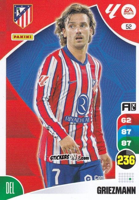 Cromo Griezmann - LaLiga 2024-2025. Adrenalyn XL
 n. 52 - Panini